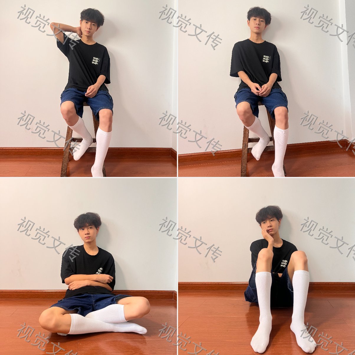 通用白色棉袜
